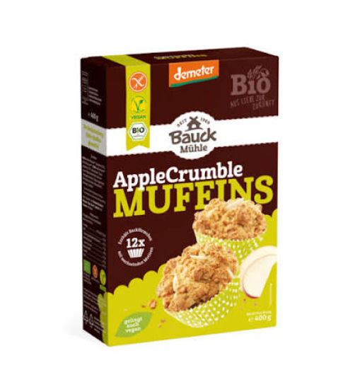 Apple Crumble Muffins Backmischung Bauck  glutenfrei ★★